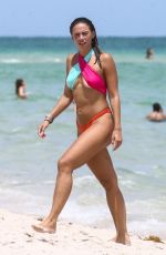 JULIEANNA YESJULZ GODDARD in Bikini at a Beach in Miami 08/30/2020
