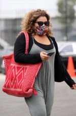 JUSTINA MACHADO Heading to DWTS Studios in Los Angeles 09/11/2020