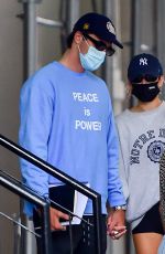 KAIA GERBER and Jacob Elordi Out Heading to a Gym in New York 09/11/2020