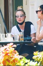 KALEY and BRIANA CUOCO Dining Al Fresco in New York 08/30/2020