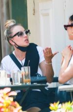 KALEY and BRIANA CUOCO Dining Al Fresco in New York 08/30/2020