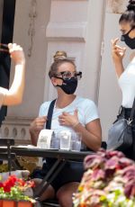 KALEY and BRIANA CUOCO Dining Al Fresco in New York 08/30/2020