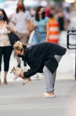 KALEY COUCO Out with Her Dog in New York 08/31/2020