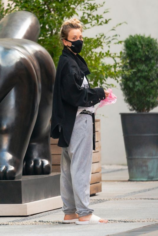 KALEY COUCO Out with Her Dog in New York 08/31/2020