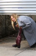 KALEY CUOCO on the Set of The Flight Attendant in Long Island City 09/21/2020