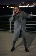 KALEY CUOCO on the Set of The Flight Attendent in New York 09/11/2020