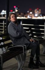 KALEY CUOCO on the Set of The Flight Attendent in New York 09/11/2020