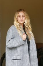 KALEY CUOCO on the Set of The Flight Attendent in New York 09/17/2020