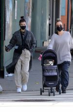 KALEY CUOCO Out with Her Dog at Manhattan