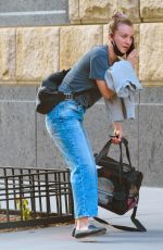 KALEY CUOCO Out with Her Dog Dumpy in New York 09/27/2020