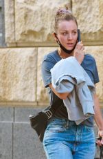 KALEY CUOCO Out with Her Dog Dumpy in New York 09/27/2020