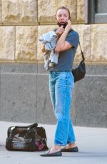 KALEY CUOCO Out with Her Dog Dumpy in New York 09/27/2020