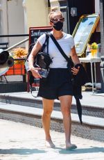 KALEY CUOCO Out with Her Dog in New York 08/30/2020
