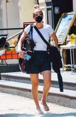 KALEY CUOCO Out with Her Dog in New York 08/30/2020