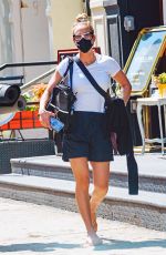 KALEY CUOCO Out with Her Dog in New York 08/30/2020