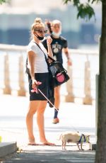 KALEY CUOCO Out with Her Dog in New York 08/30/2020