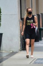 KALEY CUOCO Out with Her Dog in New York 09/15/2020