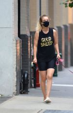 KALEY CUOCO Out with Her Dog in New York 09/15/2020