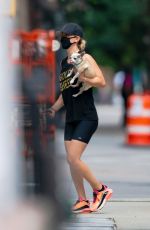 KALEY CUOCO Out with Her Dog in New York 09/15/2020