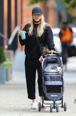 KALEY CUOCO Out with Her Dog in New York 09/16/2020