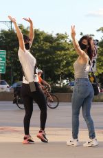 KALEY CUOCO Out with Her Sister in New York 09/06/2020