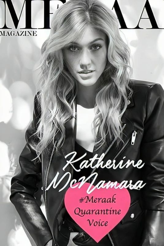 KATHERINE MCNAMARA on the Cover of Meraak Magazine, 2020