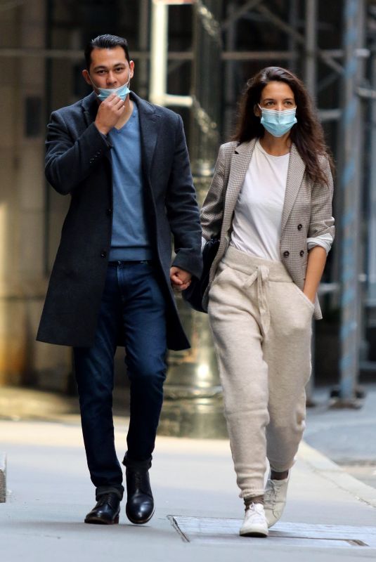 KATIE HOLMES and Emilio Vitolo Jr. Out in New York 09/21/2020