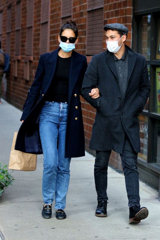 KATIE HOLMES and Emilio Vitolo Jr. Out in New York 09/22/2020