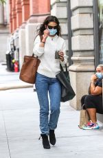 KATIE HOLMES Out and About in New York 09/13/2020