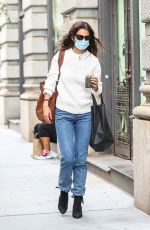 KATIE HOLMES Out and About in New York 09/13/2020