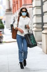 KATIE HOLMES Out and About in New York 09/13/2020