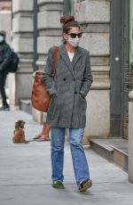 KATIE HOLMES Out and About in New York 09/16/2020
