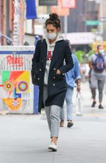 KATIE HOLMES Out and About in New York 09/24/2020