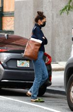 KATIE HOLMES Out in New York 09/15/2020