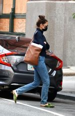 KATIE HOLMES Out in New York 09/15/2020
