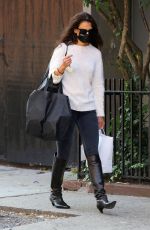 KATIE HOLMES Out in New York 09/18/2020