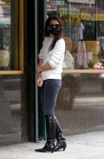 KATIE HOLMES Out in New York 09/18/2020