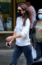 KATIE HOLMES Out in New York 09/18/2020