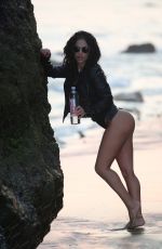KAYMORA FERRARE in a Black Swimsuit for 138 Water Photoshoot in Malibu 09/01/2020