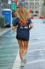 KELLY BENSIMON Out Jogging in New York 09/10/2020