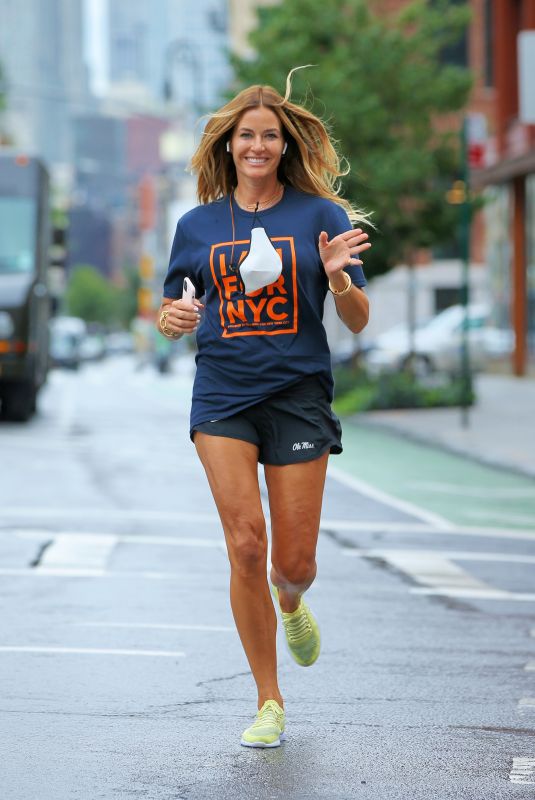 KELLY BENSIMON Out Jogging in New York 09/10/2020