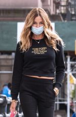 KELLY BENSIMON Out with Her Dog Fluffy in New York 09/13/2020