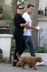 KELLY BROOK and Jeremy Parisi Out for Brakfast in London 09/17/2020