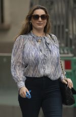 KELLY BROOK Arrives at Global Radio in London 09/01/2020