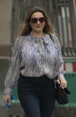 KELLY BROOK Arrives at Global Radio in London 09/01/2020