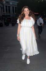 KELLY BROOK Arrives at Global Radio in London 09/14/2020