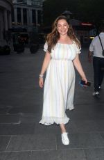 KELLY BROOK Arrives at Global Radio in London 09/14/2020