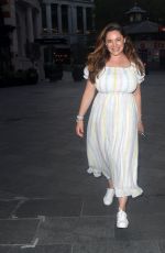 KELLY BROOK Arrives at Global Radio in London 09/14/2020