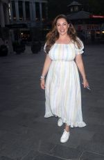 KELLY BROOK Arrives at Global Radio in London 09/14/2020