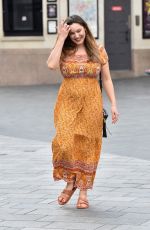 KELLY BROOK Arrives at Global Radio in London 09/15/2020